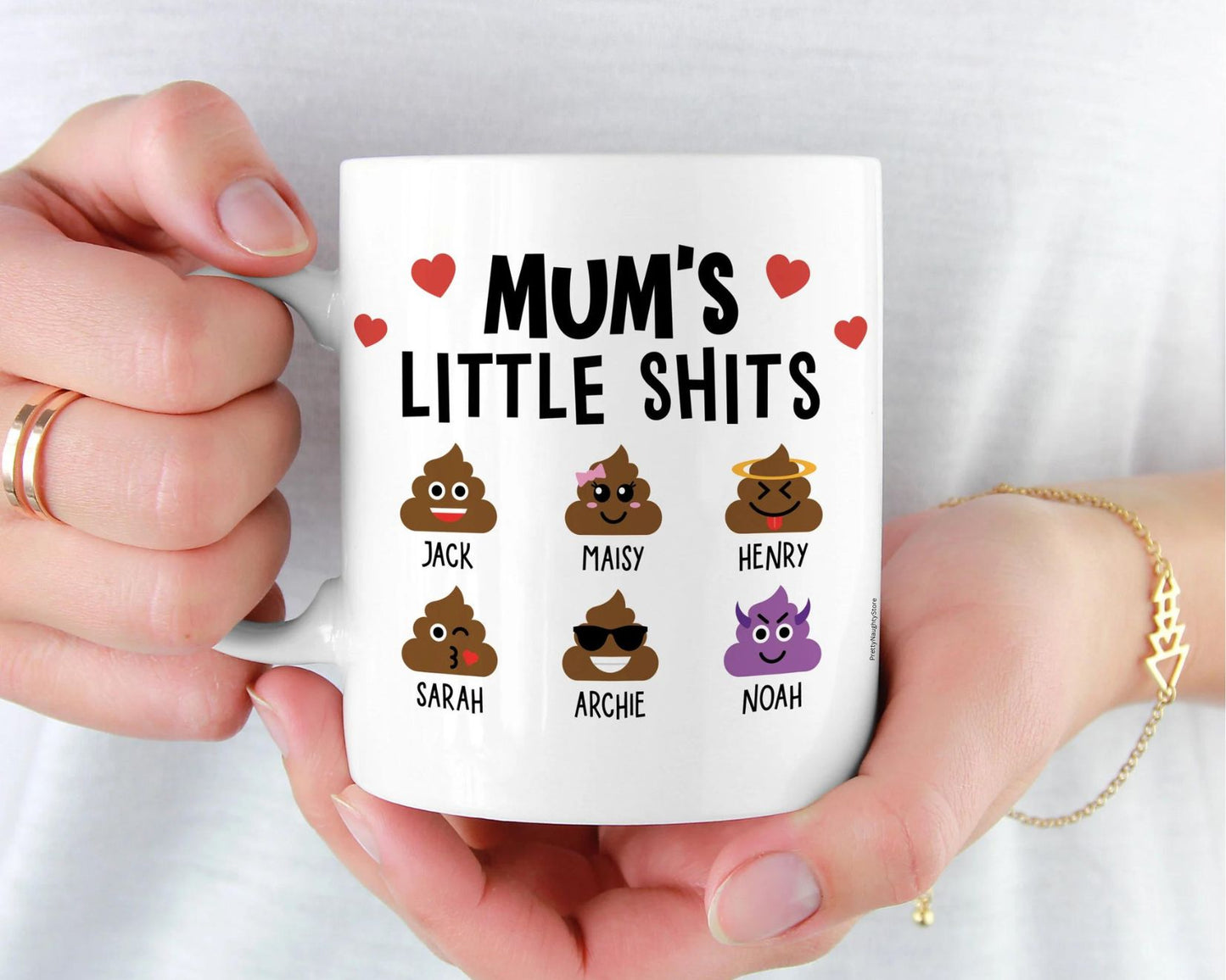 Personalised Shit Mug for Mum, Dad or Grandparents