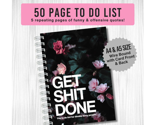 Swear Word To Do Pad- A5 or A4